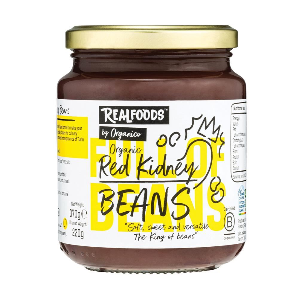 Realfoods by Organico Organic Red Kidney Beans in Water 370g