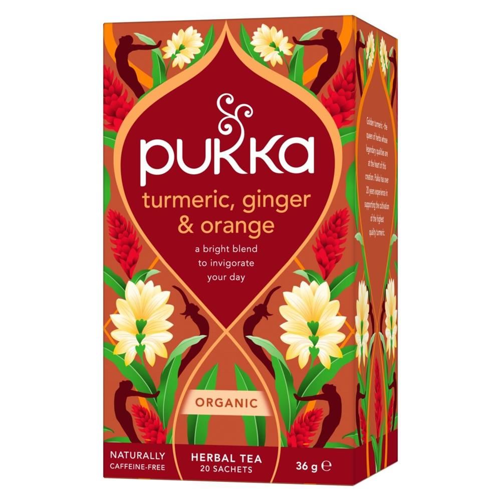 Pukka Herbs Organic Turmeric Ginger & Orange Active Tea 20 bags