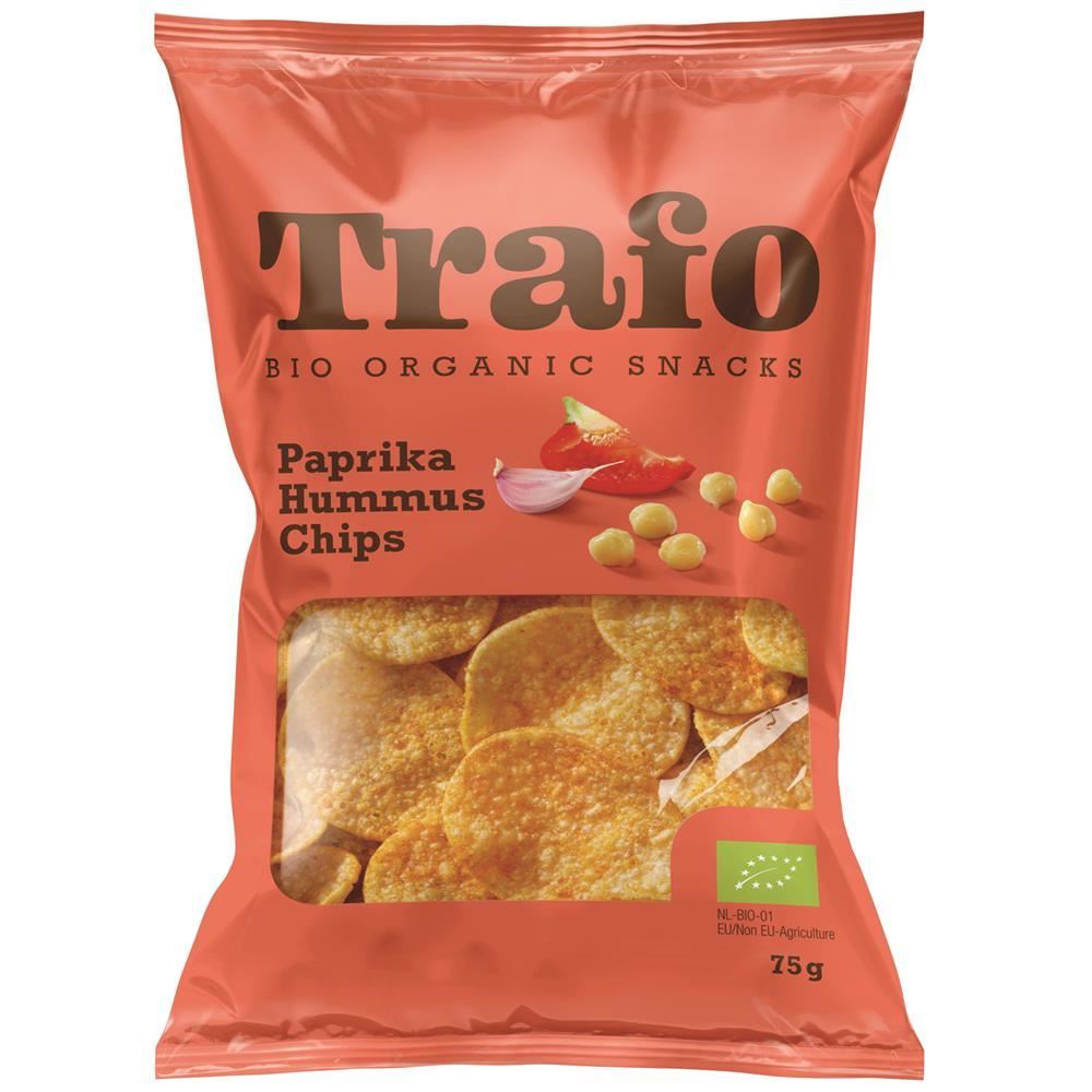 Trafo Organic Hummus Chips Paprika 75g - 6 Pack