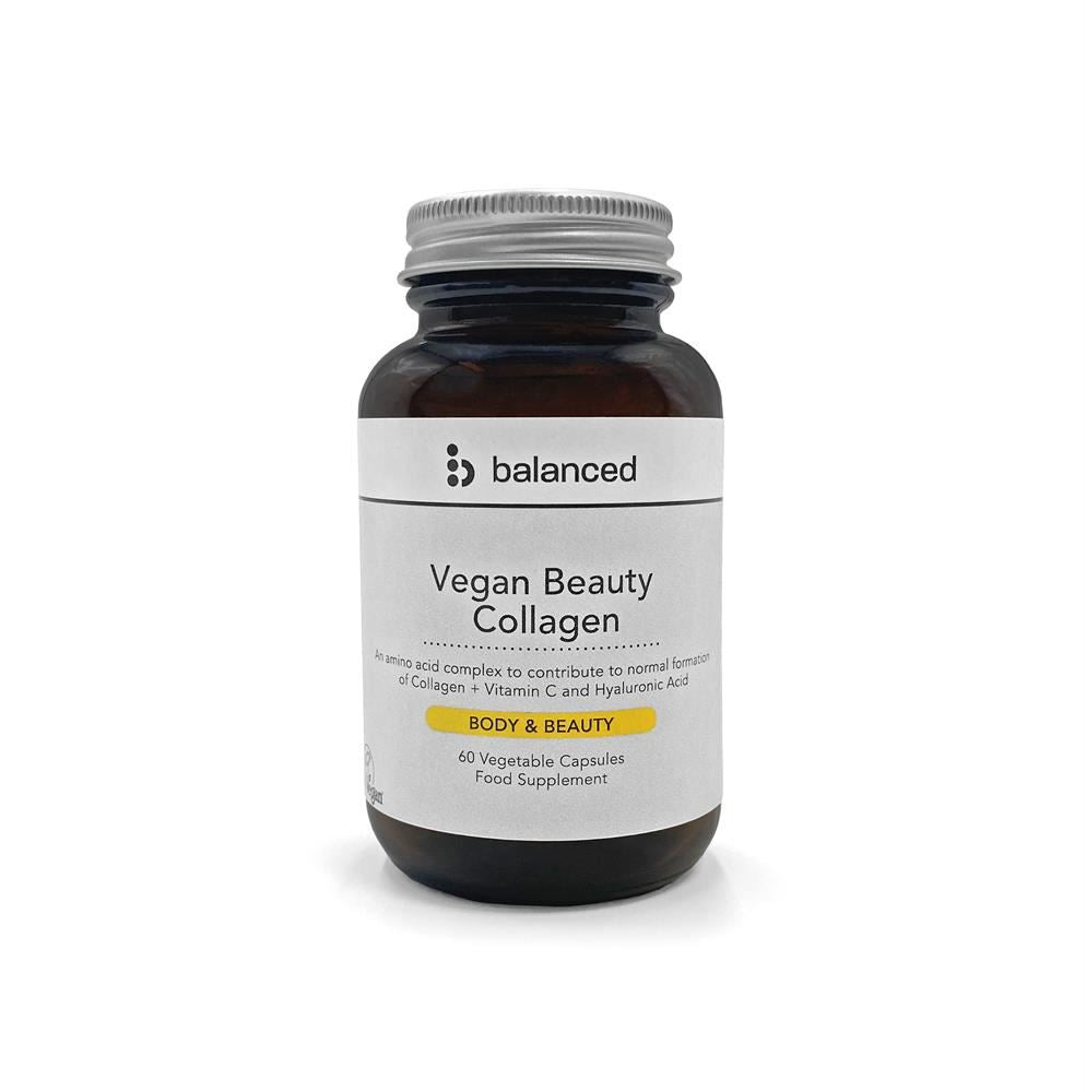 Balanced Vegan Beauty Collagen 60 Veggie Caps - Reusable Bottle