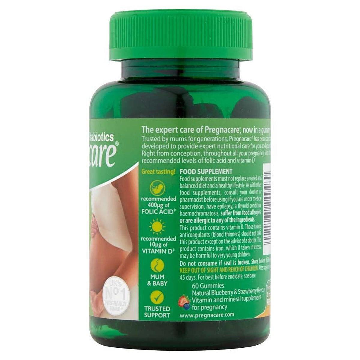 Vitabiotics Pregnacare - 60 Natural Strawberry Flavour Gummies - image 5