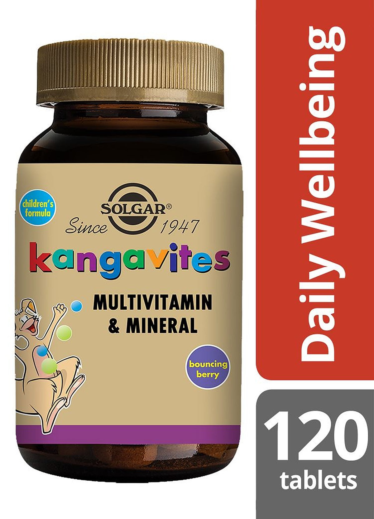 Solgar Kangavites Bouncing Berry Complete Multivitamin and Mineral Formula Chewable - 120 Tablets - image 2