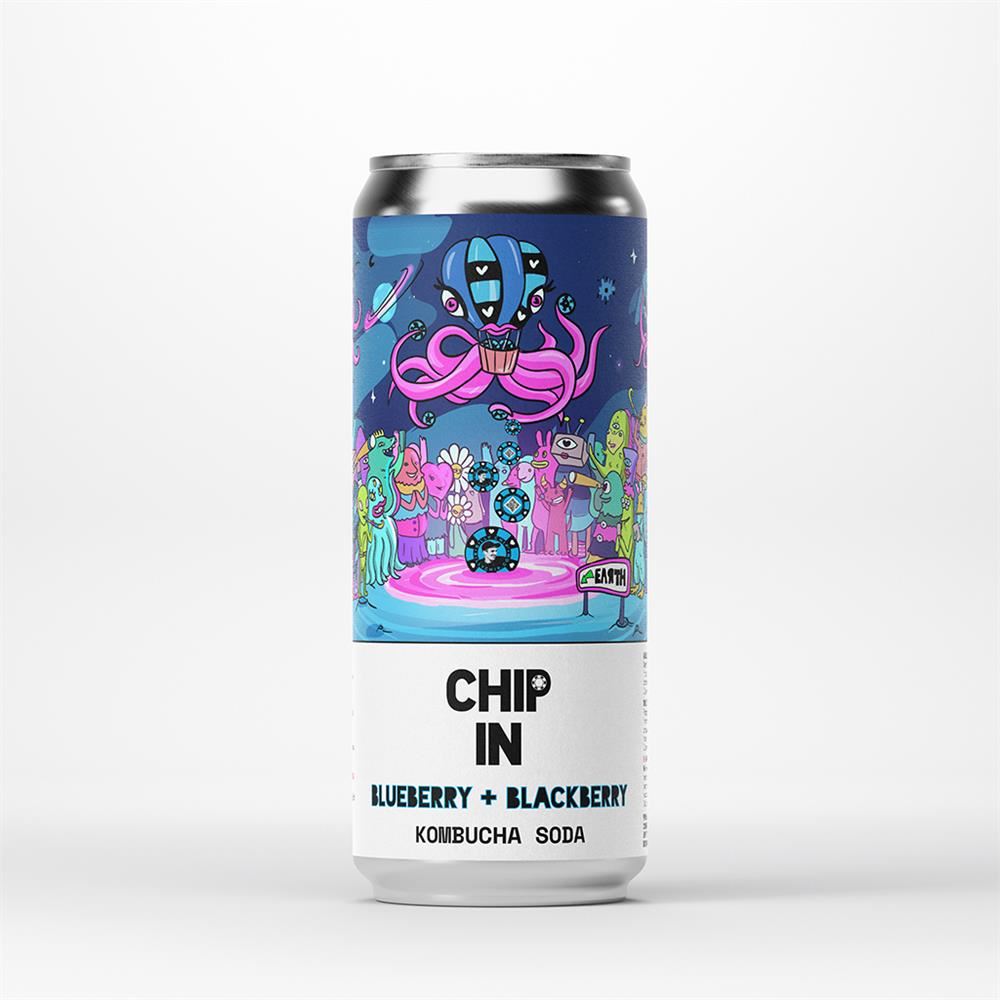 Counter Culture Blueberry + Blackberry Kombucha Soda 330ml