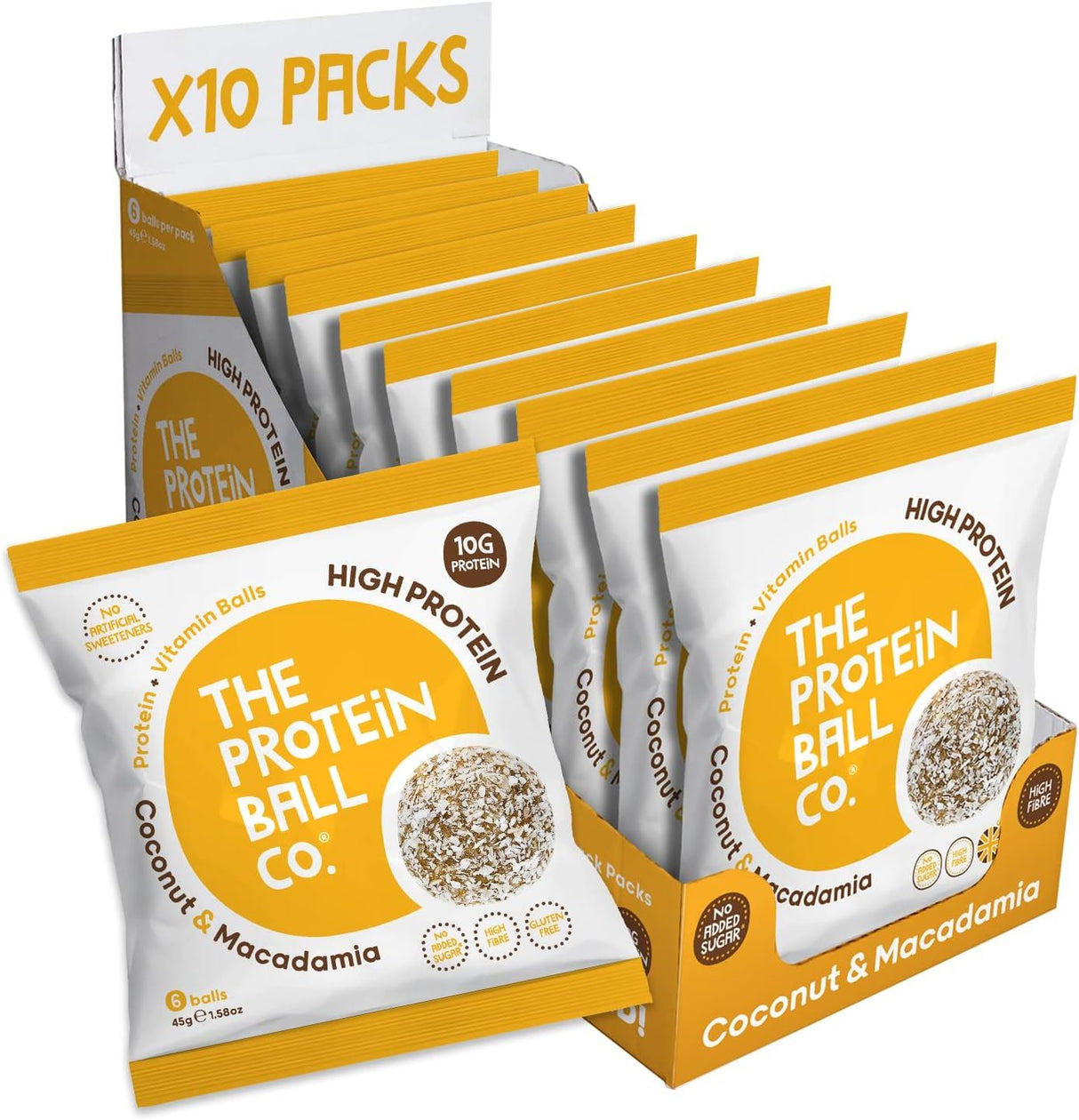 The Protein Ball Co. All Flavours - 45g - Pack of 10