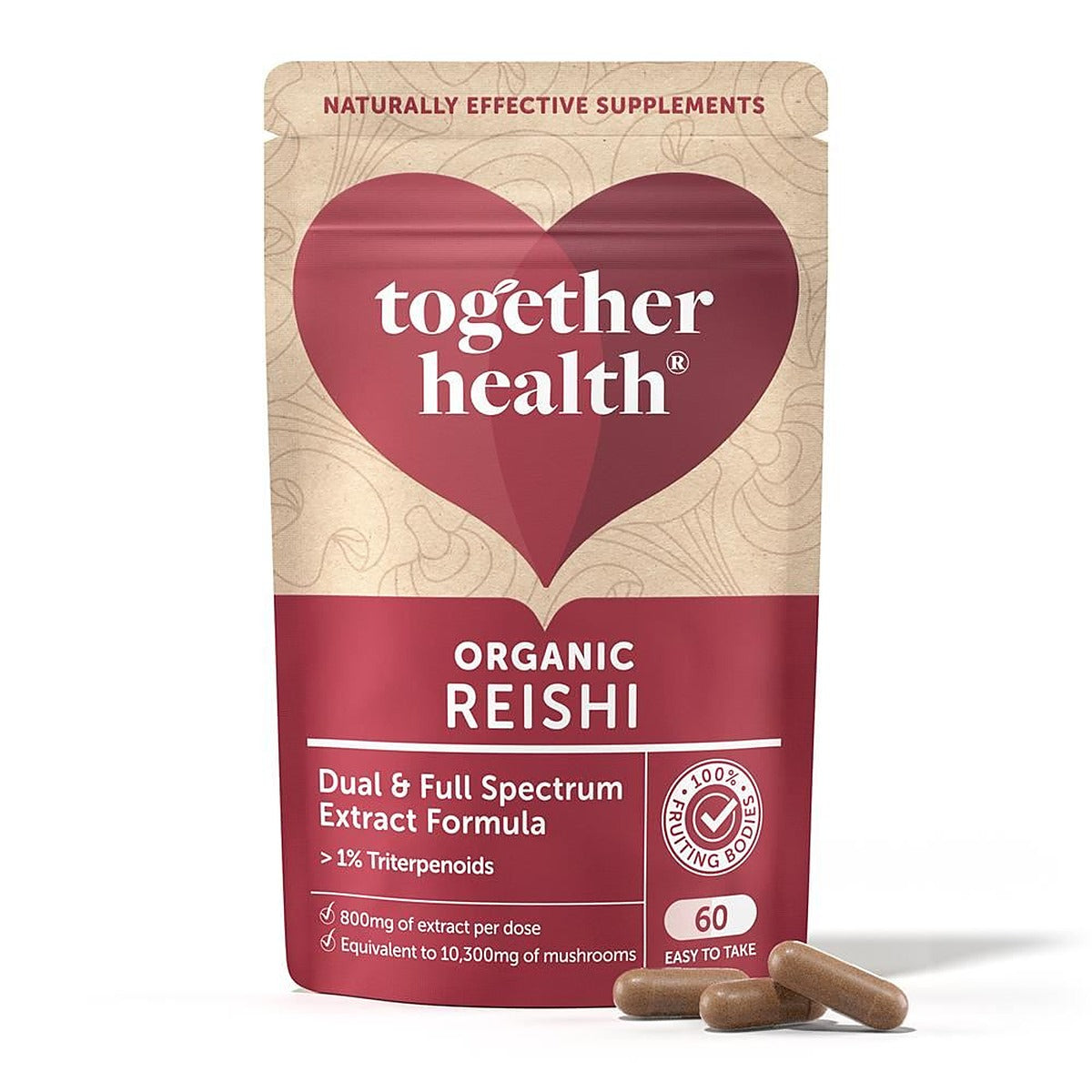 Together Health Organic Reishi Mushroom 60 Capsules