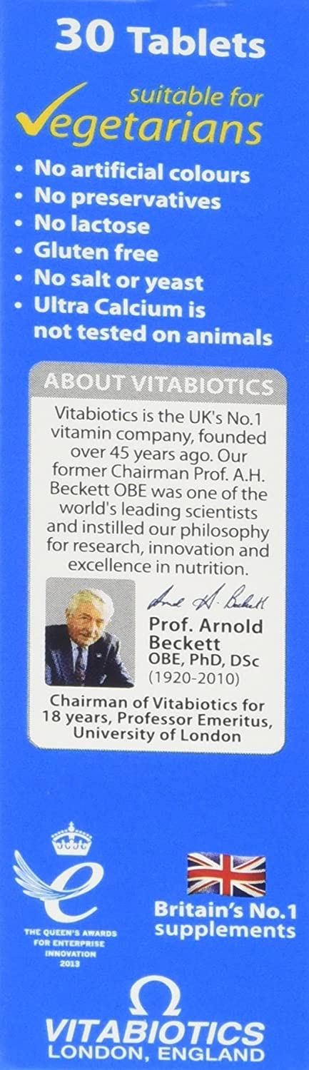 Vitabiotics Ultra Calcium & Vitamin D - 30 Tablets