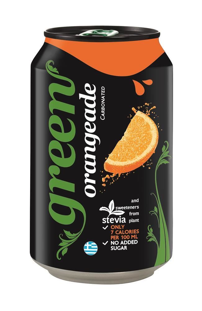 Green Cola Green Orangeade Can 330ml - 12 Pack