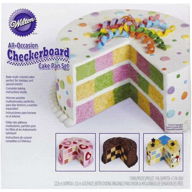 Wilton All-Occasion Checkerboard Cake Set