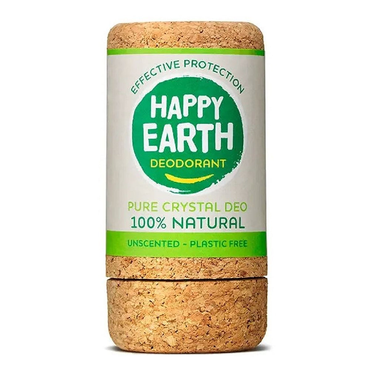 Happy Earth Natural Deodorant Crystal Stick Unscented 90gr - 2 Pack