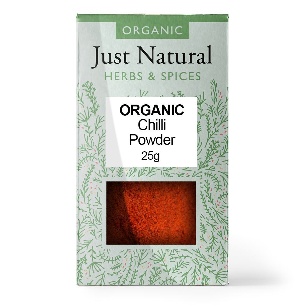 Just Natural Herbs Organic Chilli Powder (Box) 25g