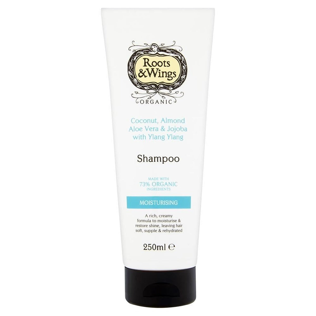 Roots and Wings Coconut Almond Aloe Vera Ylang Ylang & Jojoba Shampoo 250ml