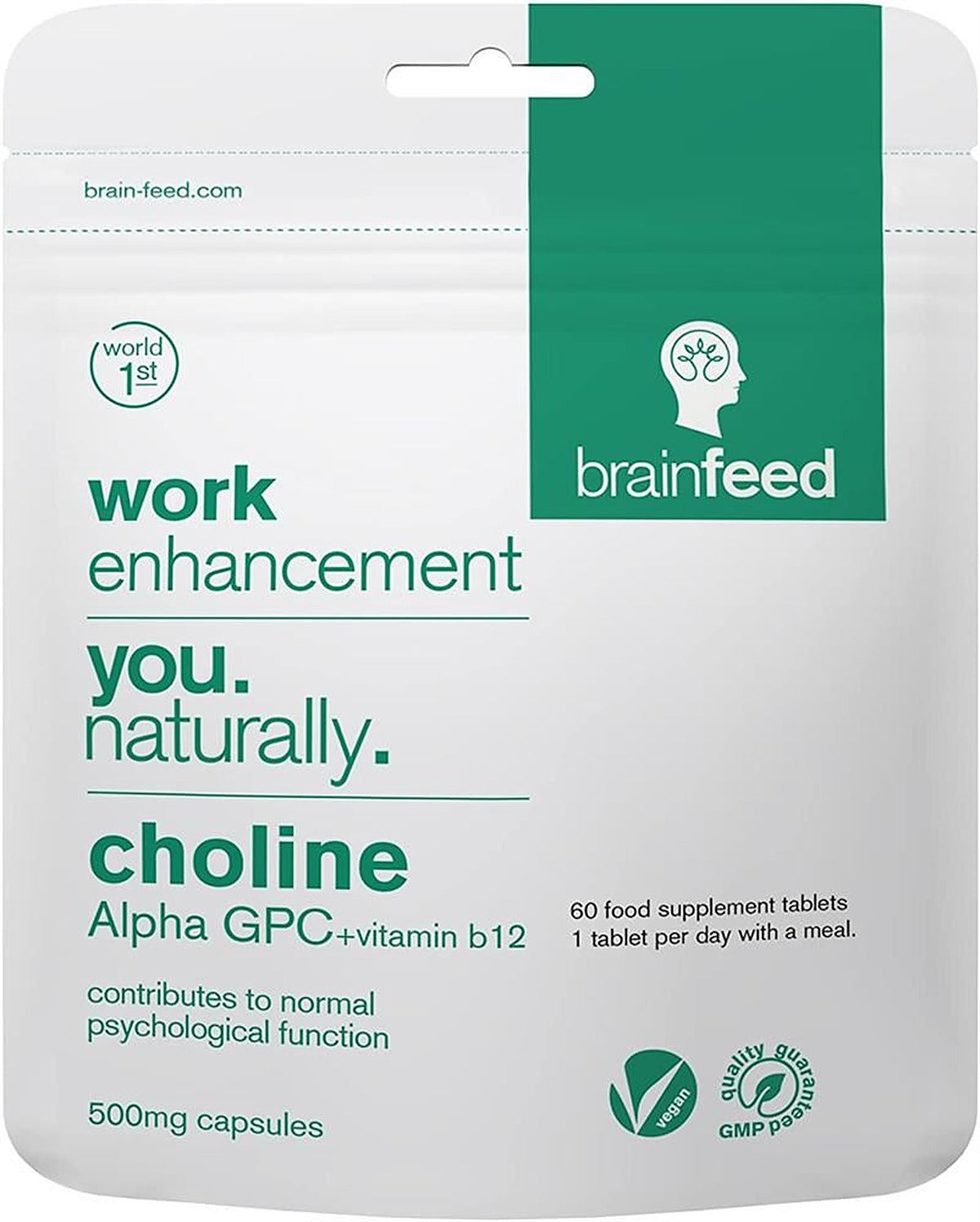 Brain Feed Natural Cognitive Enhancer 60 Capsules