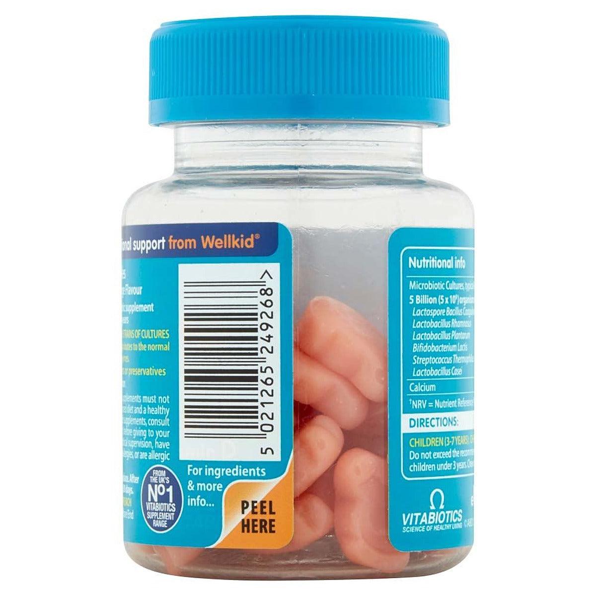 Vitabiotics WellKid Peppa Pig Pro-Tummy Natural Orange Flavour 3-7 Years - 30 Soft Jellies - image 3