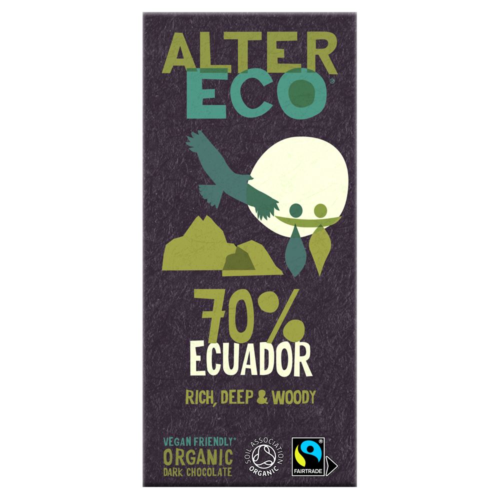 AlterEco Dark Chocolate 70% Ecuador 100g