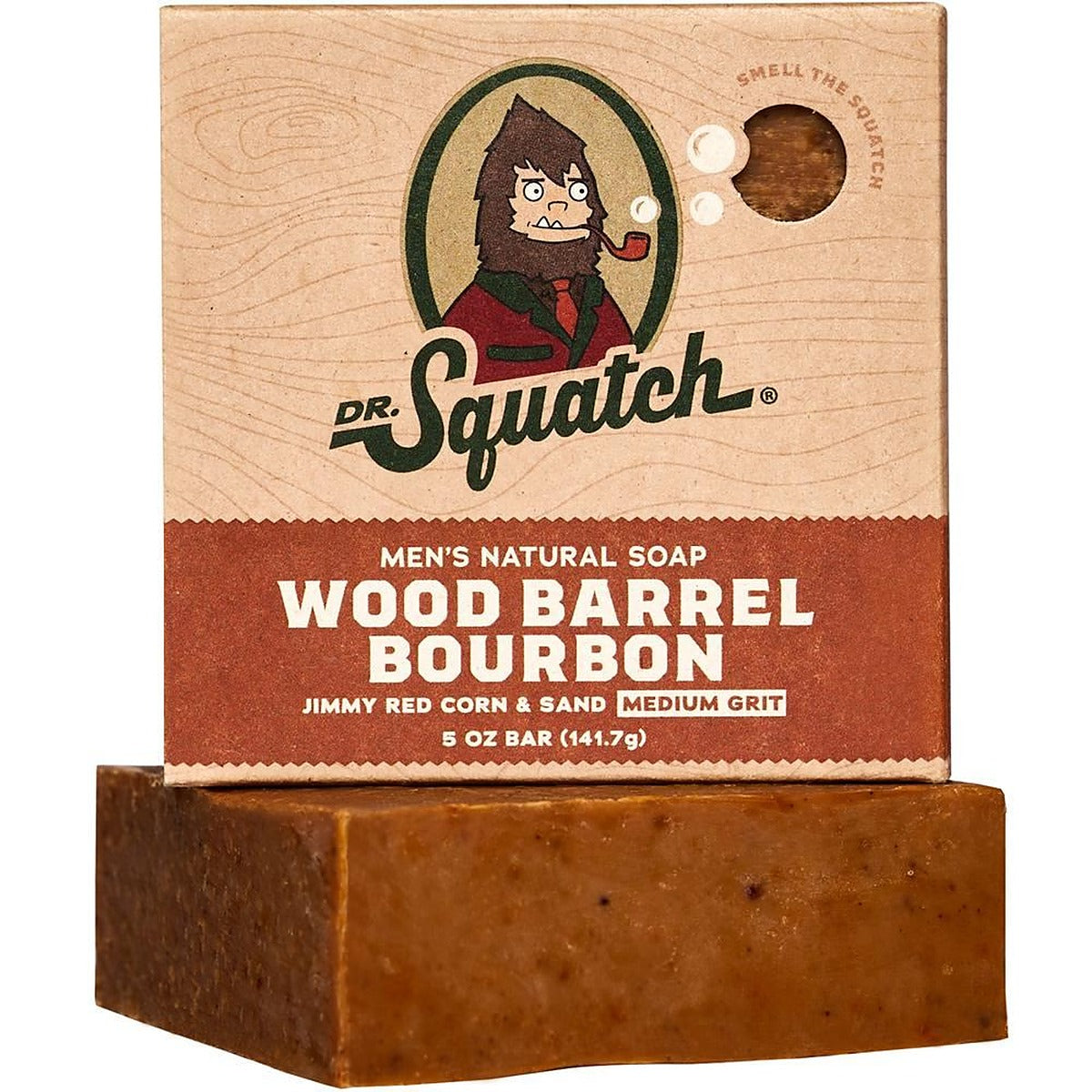 Dr Squatch natural bar soap Wood Barrel Bourbon 145g