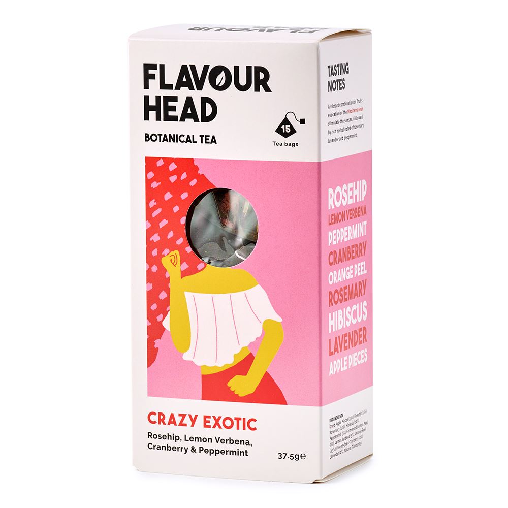 Flavour Head Botanical Infusions Crazy Exotic Tea 15 tea bags
