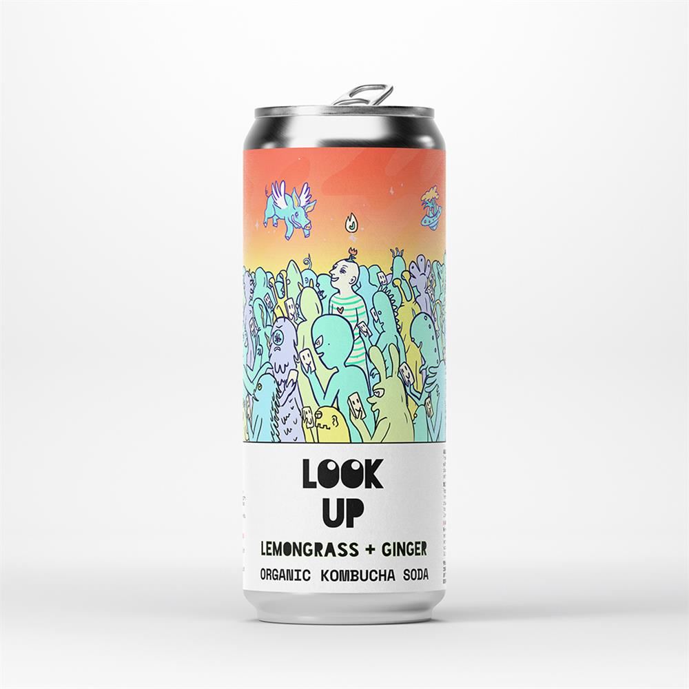 Counter Culture Lemongrass + Ginger Organic Kombucha Soda 330ml
