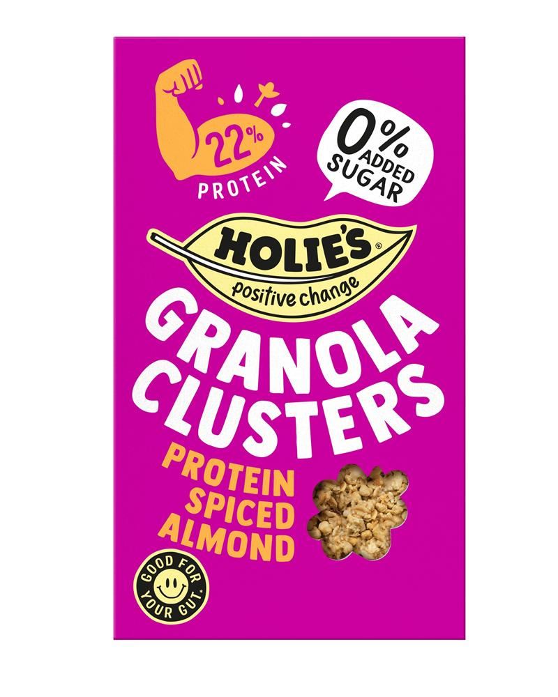 Holies Granola Clusters Protein Spiced Almond 400g - 6 Pack