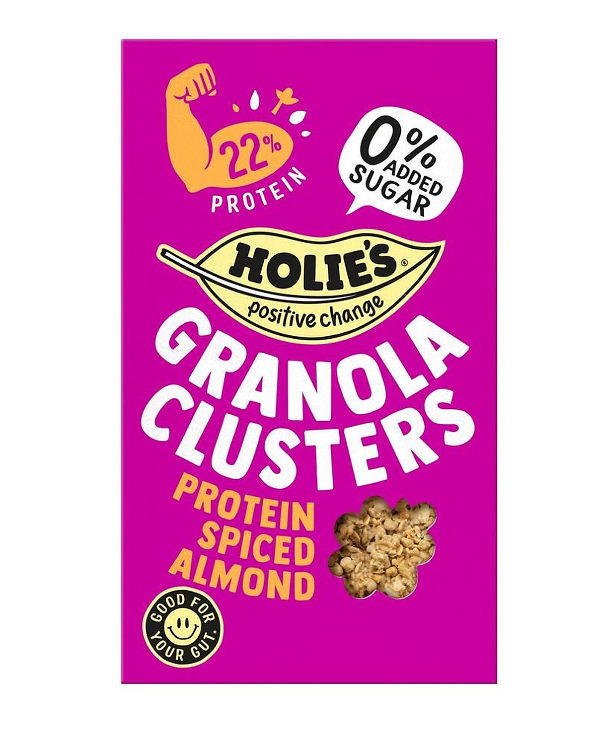 Holies Granola Clusters Protein Spiced Almond 400g - 6 Pack