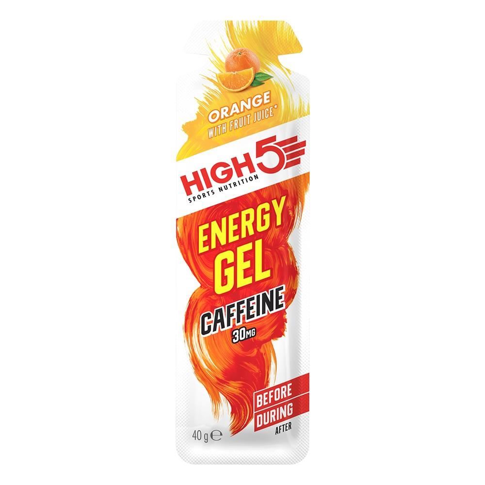 High 5 Energy Gel Caffeine Orange 40g - 20 Pack