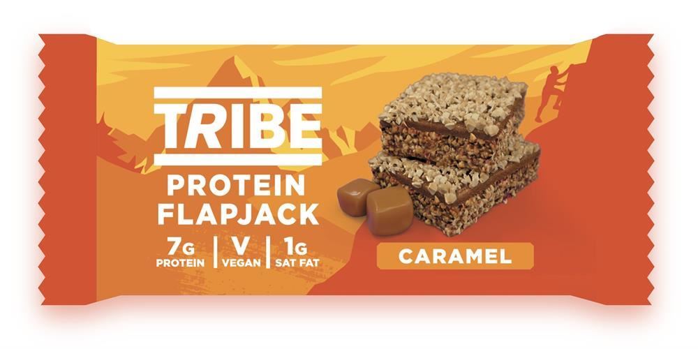 Tribe Gluten Free Protein Flapjack in Caramel Flavour 50g - 12 Pack