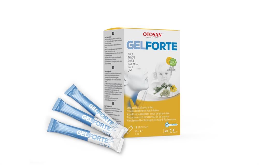 Otosan Natural Throat Gel 14 x 10ml sachets