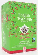 English Tea Shop Green Tea & Pomegranate - 20 Tea Bag Sachets