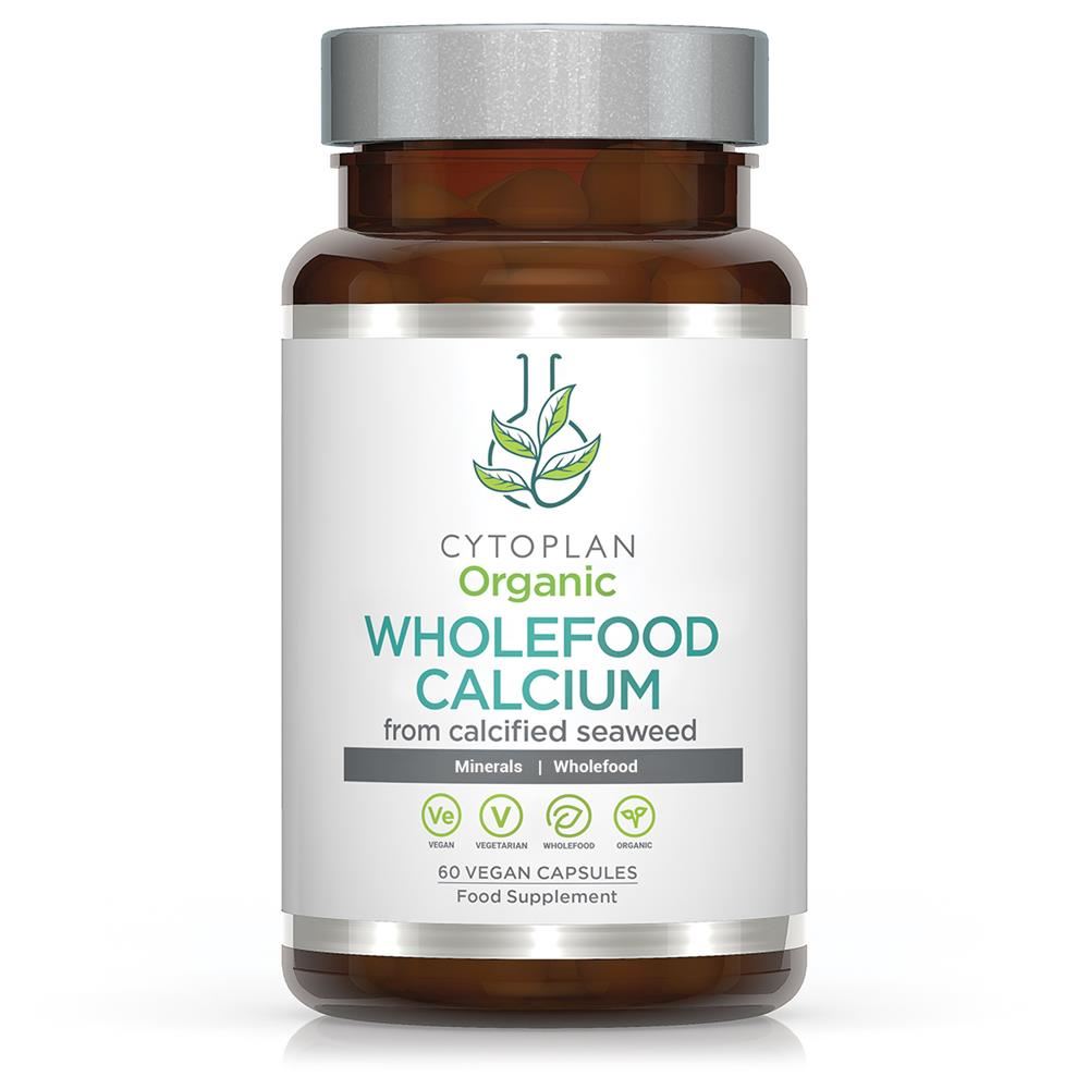 Cytoplan Organic Calcium: Wholefood 200mg elemental (60 capsules)