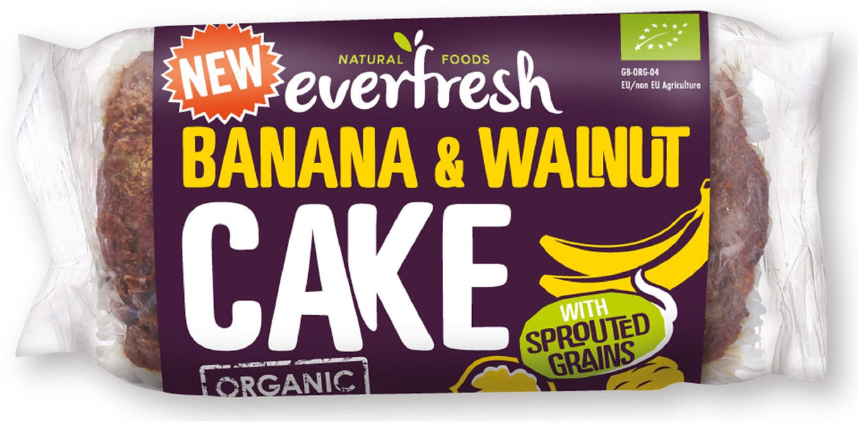 Everfresh Natural Foods Organic Sprouted Banana & Walnut Cake 350g