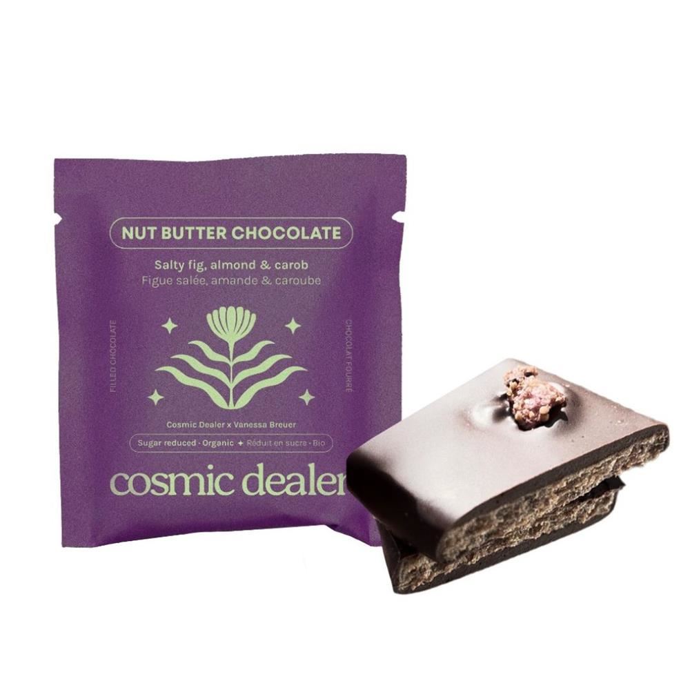 Cosmic Dealer Nut Butter Chocolate Fig Bite Organic Sugar Reduced 20g - 16 Pack
