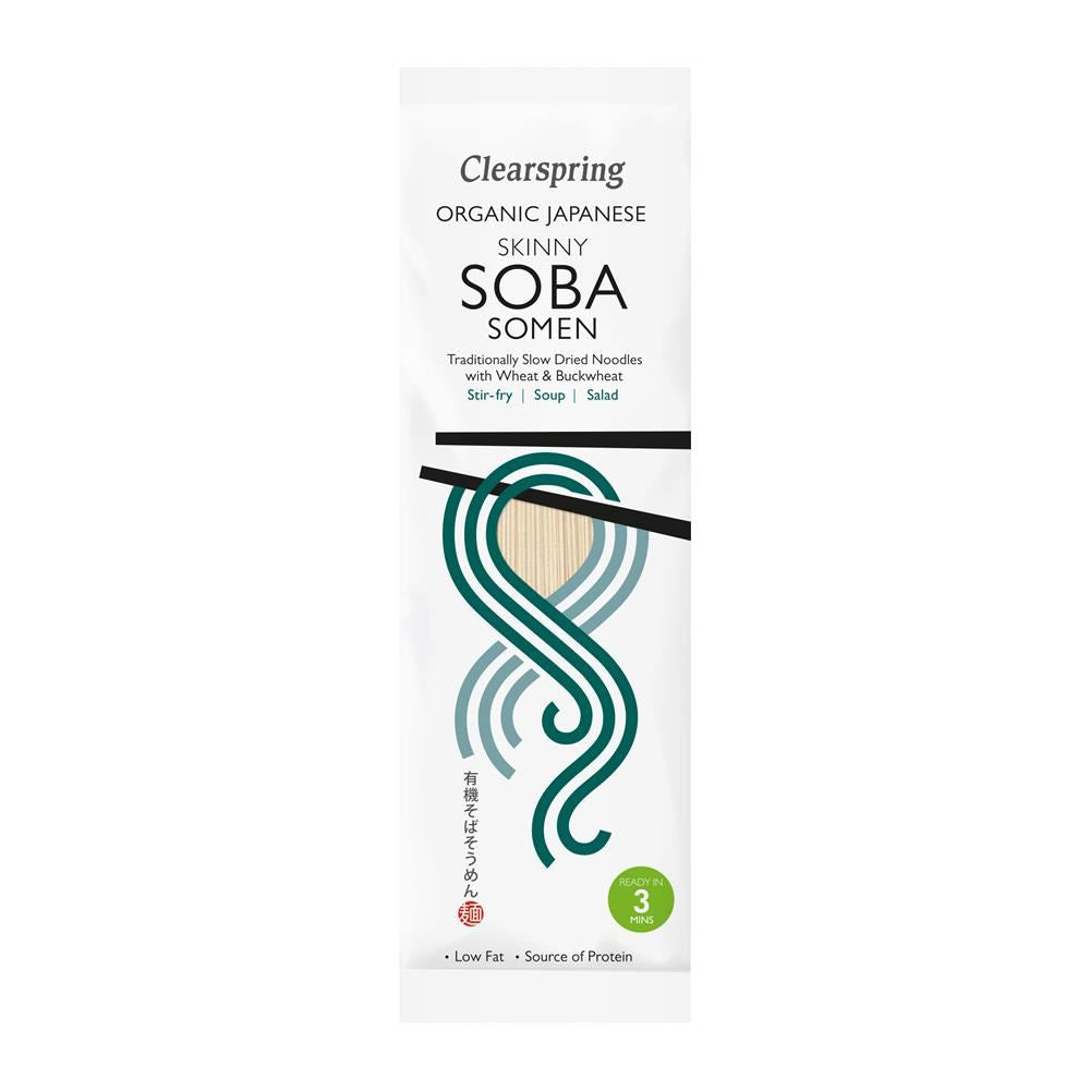 Clearspring Organic Japanese Skinny Soba Somen Noodles 200g