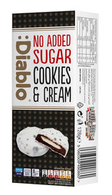 Diablo Sugar Free White Chocolate Cookies & Cream 128g