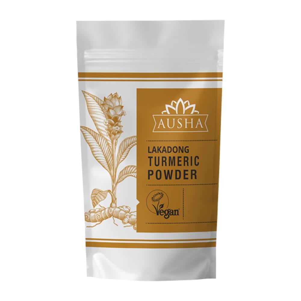 AUSHA Lakadong Turmeric Powder 200g - High Curcumin 8-9%