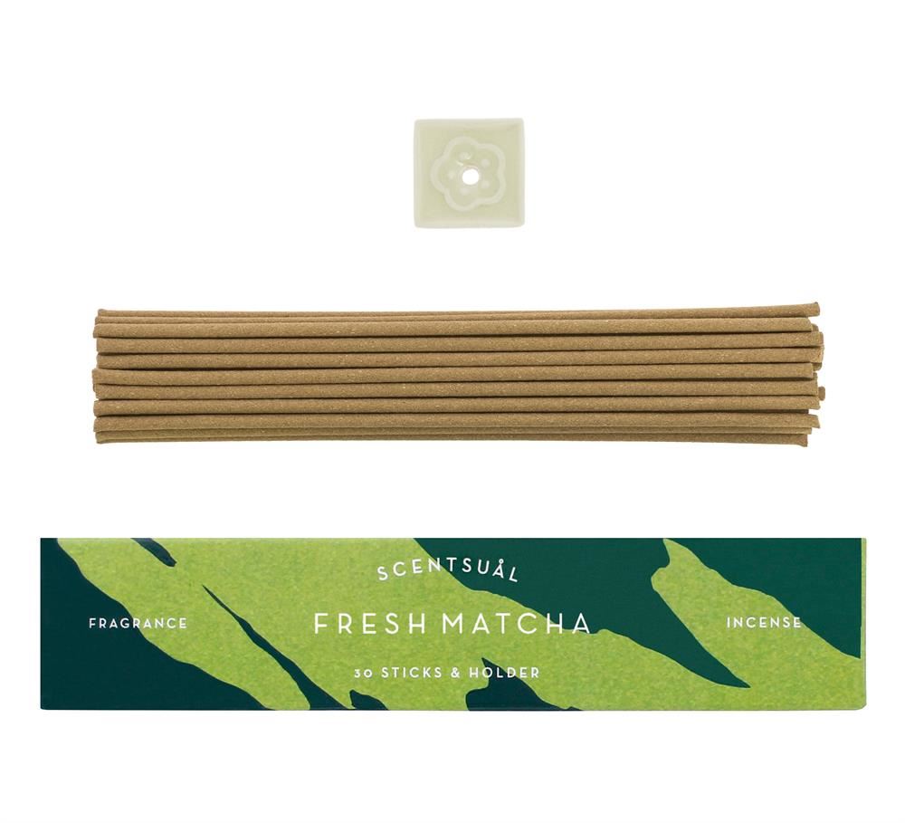 Nippon Kodo Scentsual Incense - Fresh Matcha 30 Sticks - 12 Pack