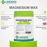 Lindens Magnesium Max 4-in-1 Complex - 90 Capsules - image 3