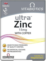 Vitabiotics Ultra Zinc 15mg with Copper - 60 Tablets