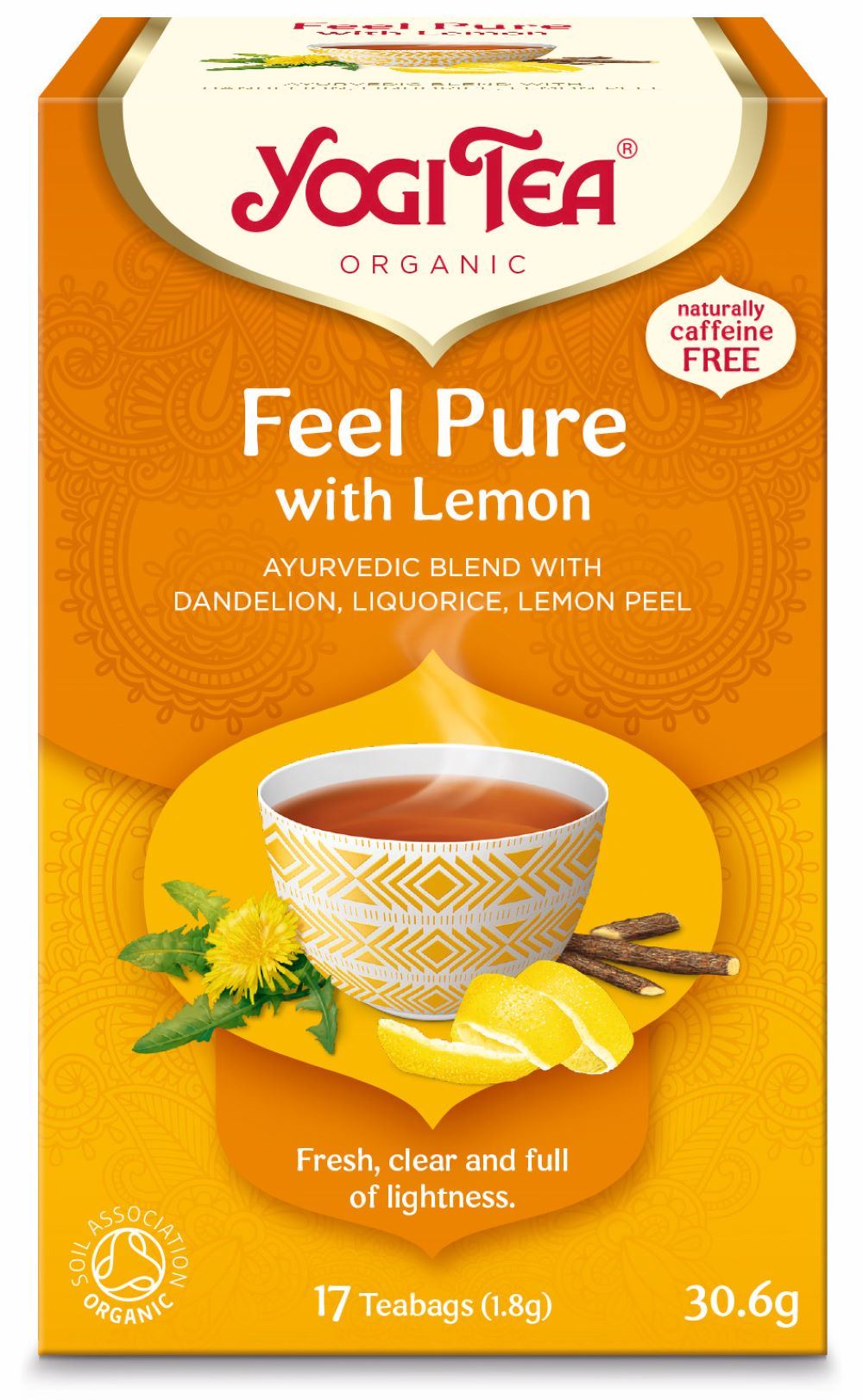 Yogi Tea Detox Dandelion with Lemon Organic 17 Bags