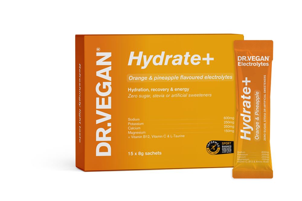 Dr Vegan Hydrate+ Orange & Pineapple Electrolytes 15 sachets