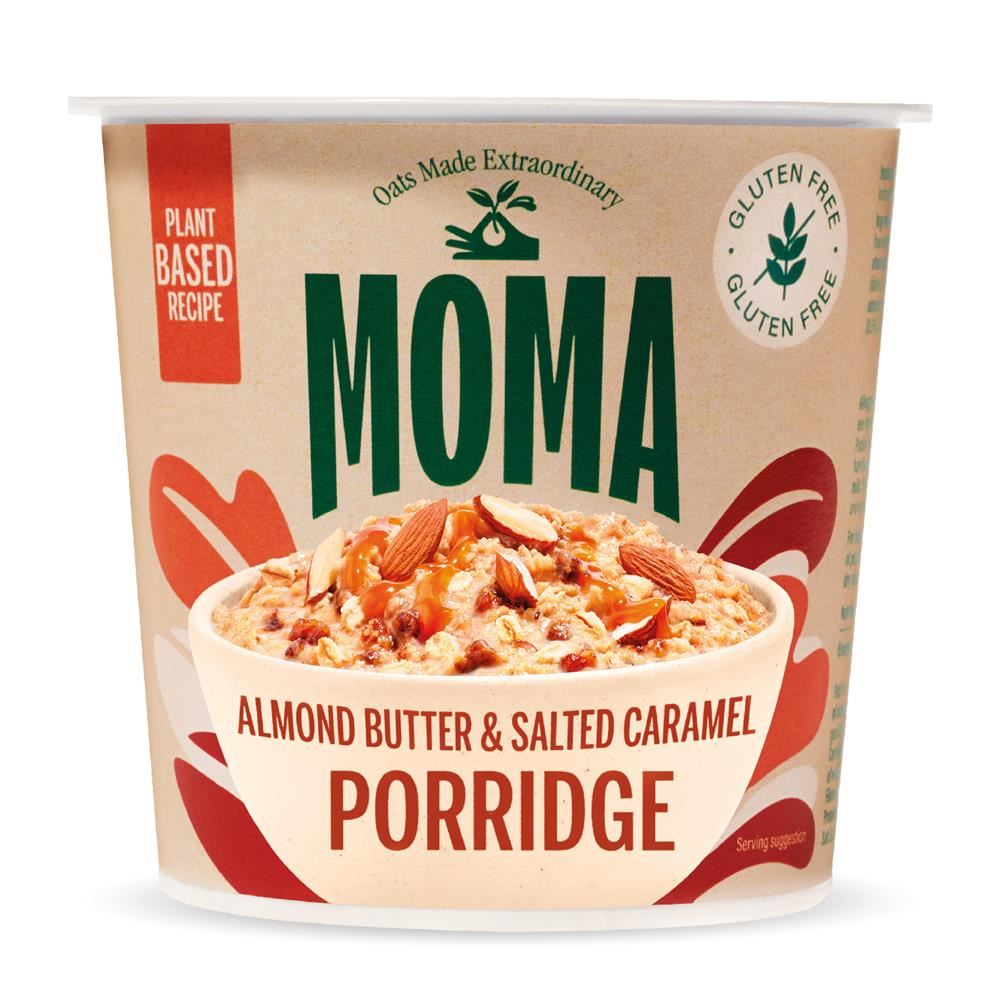 Moma Foods Gluten Free Almond Butter Salted Caramel Porridge Pot 55g