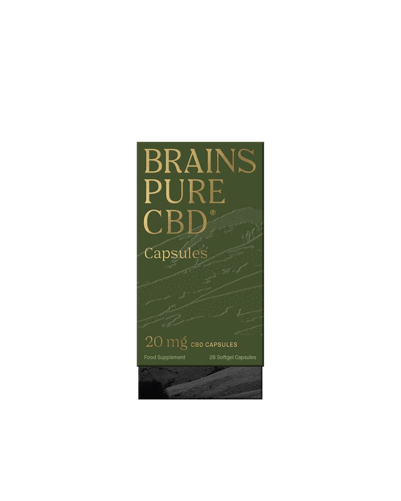 Brains Pure CBD Oil 10mg 28 Capsules