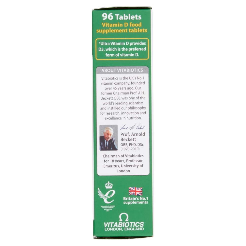 Vitabiotics Ultra Vitamin D 1000IU - 96 Tablets