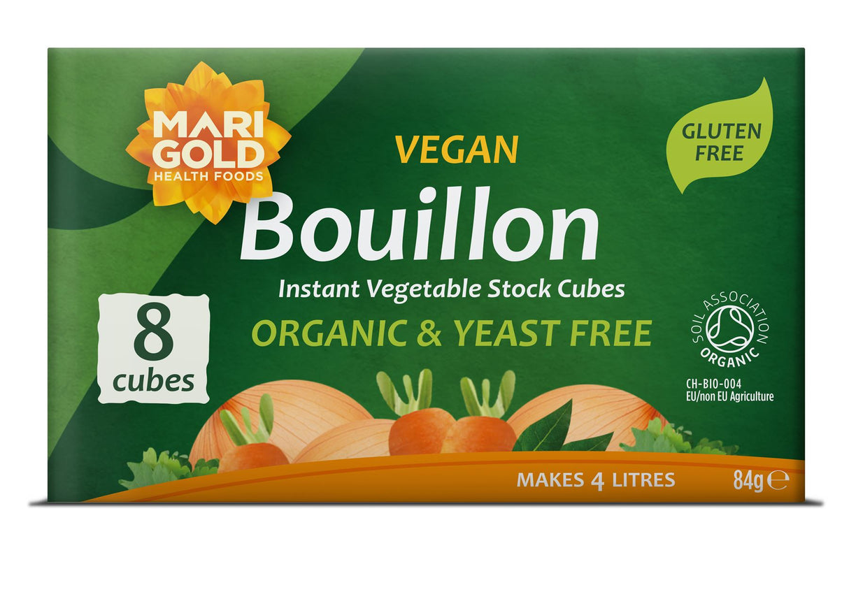 Marigold Vegetable Bouillon Organic & Yeast Free Stock Cubes - 8 Cubes