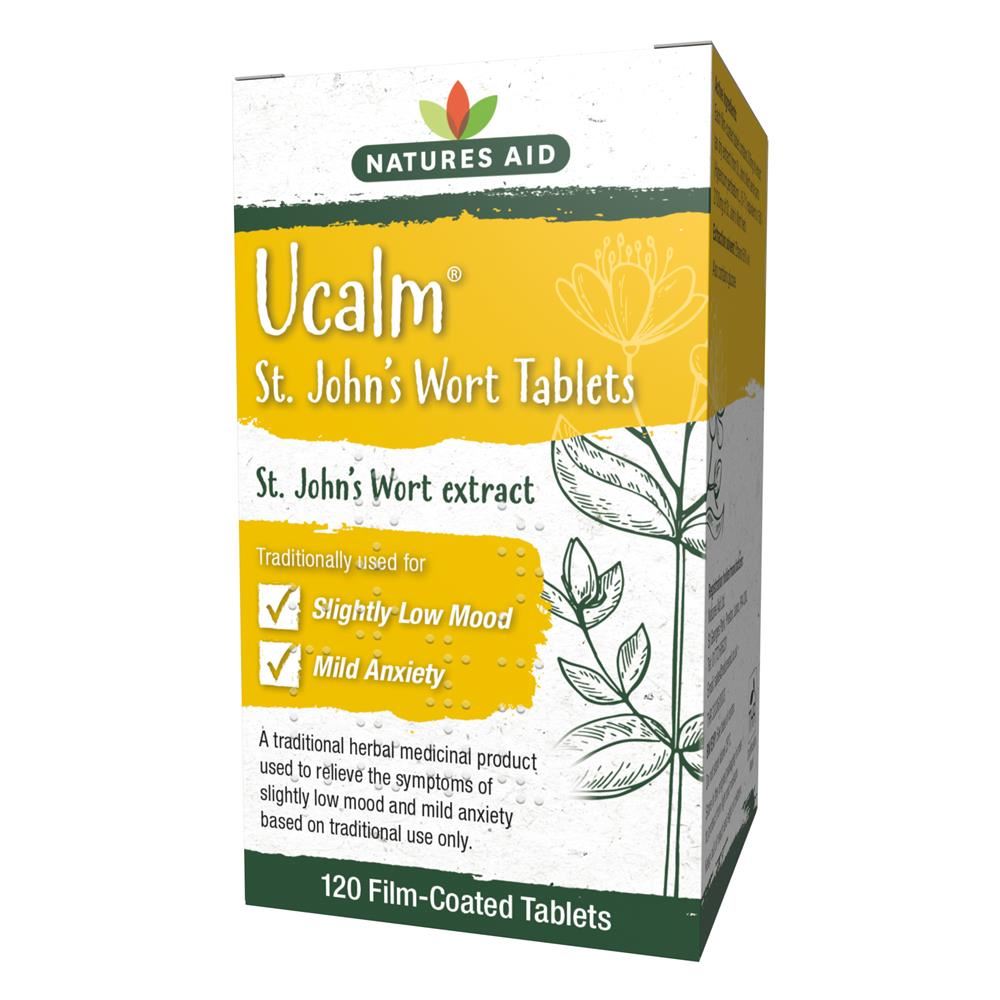 Natures Aid Ucalm 300mg (St Johns Wort) 120 Tablets