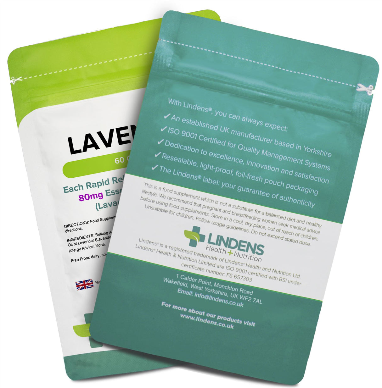 Lindens Lavender Oil 80mg - 60 Capsules