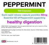 Lindens Peppermint Oil 50mg - 100 Capsules