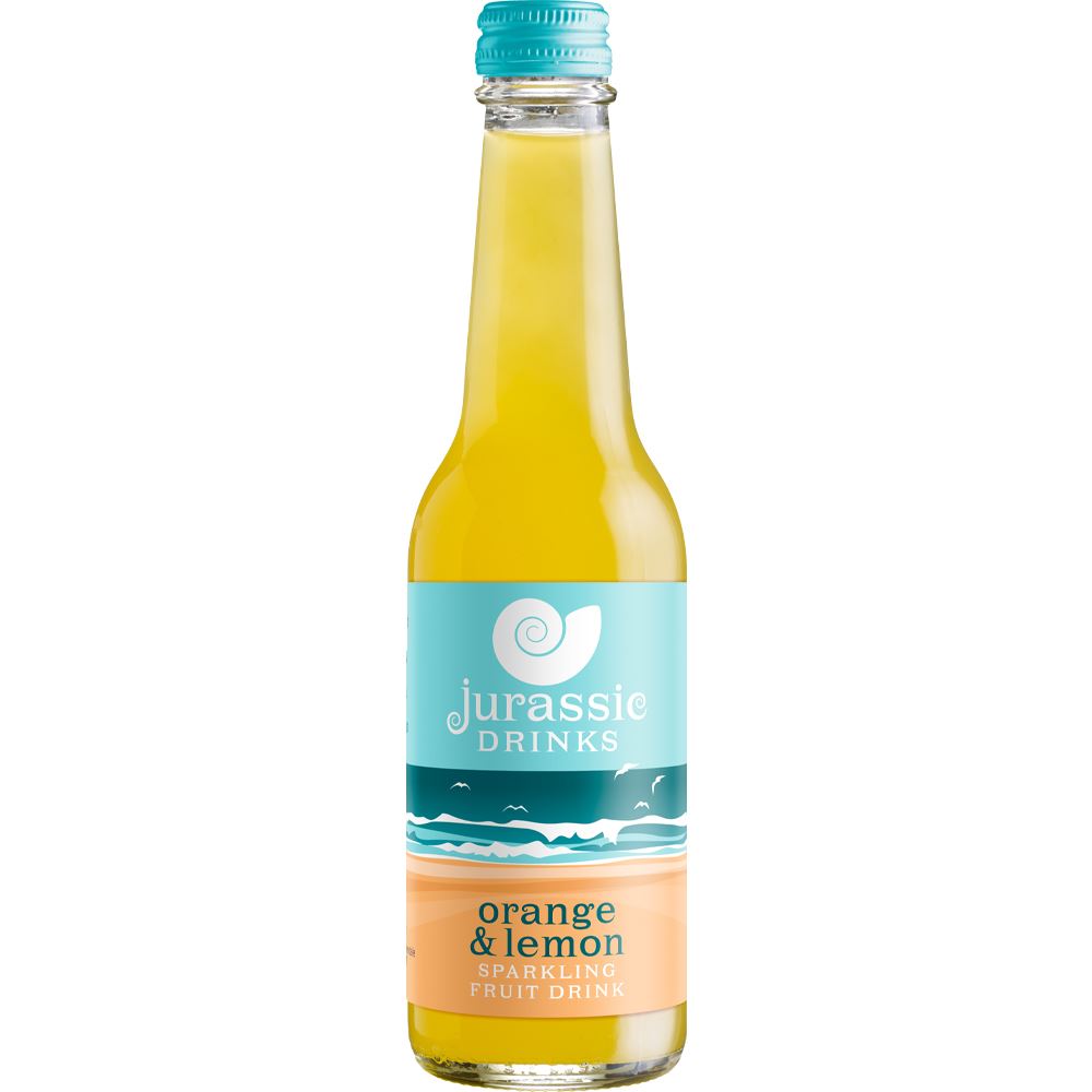Jurassic Drinks Sparkling Orange & Lemon Drink 275ml - 2 Pack
