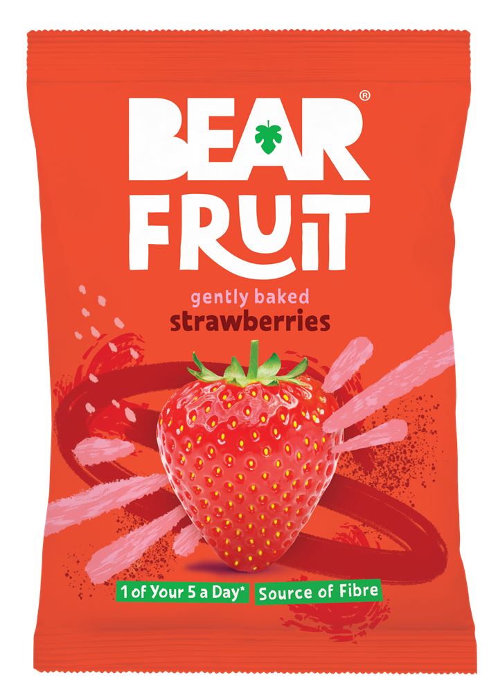 BEAR Fruit Gently Baked Strawberries 35g