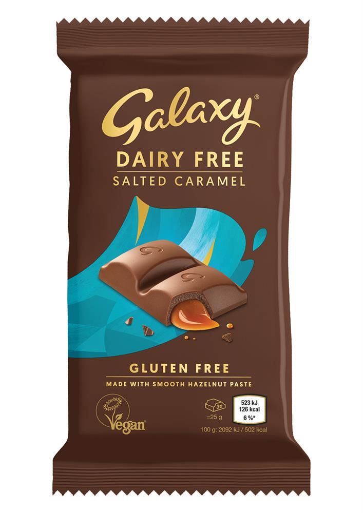 Galaxy Vegan Salted Caramel Dairy Free 100g - 9 Pack