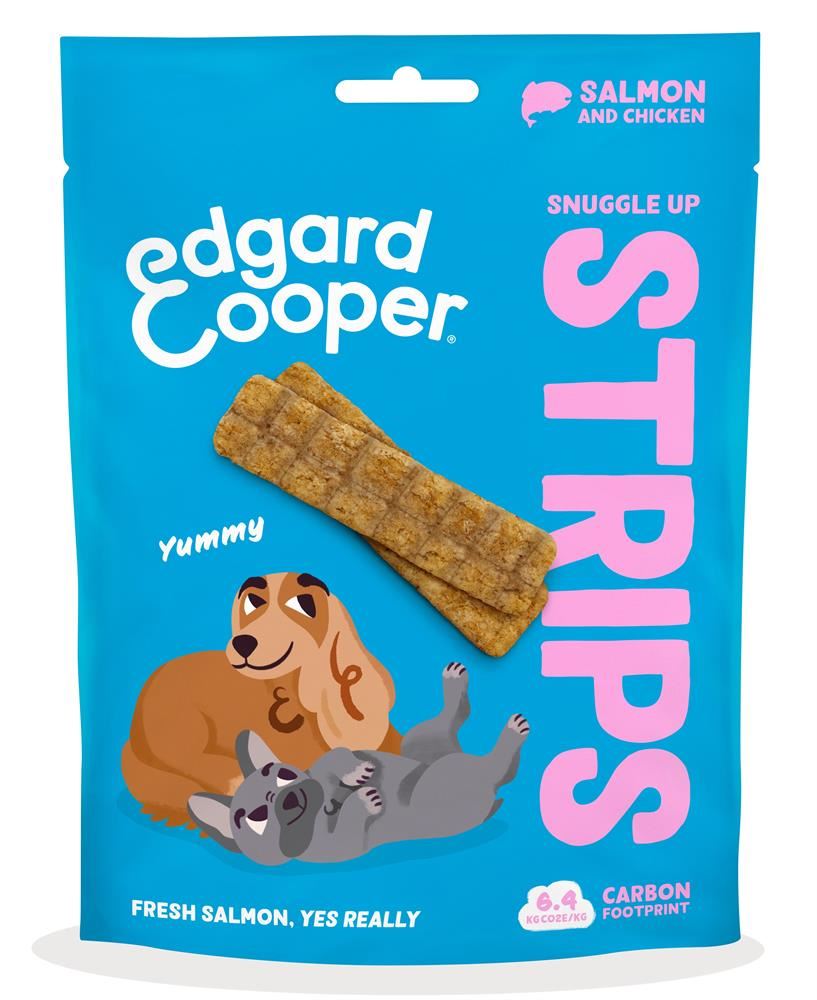 Edgard and Cooper Dog Strips - Salmon and Chicken 75g