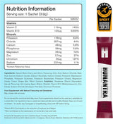 Humantra Electrolyte Powder Black Cherry 20 Sachets - Hydration Drink Mix with 6 Electrolytes, Vegan, Sugar Free, Gluten Free